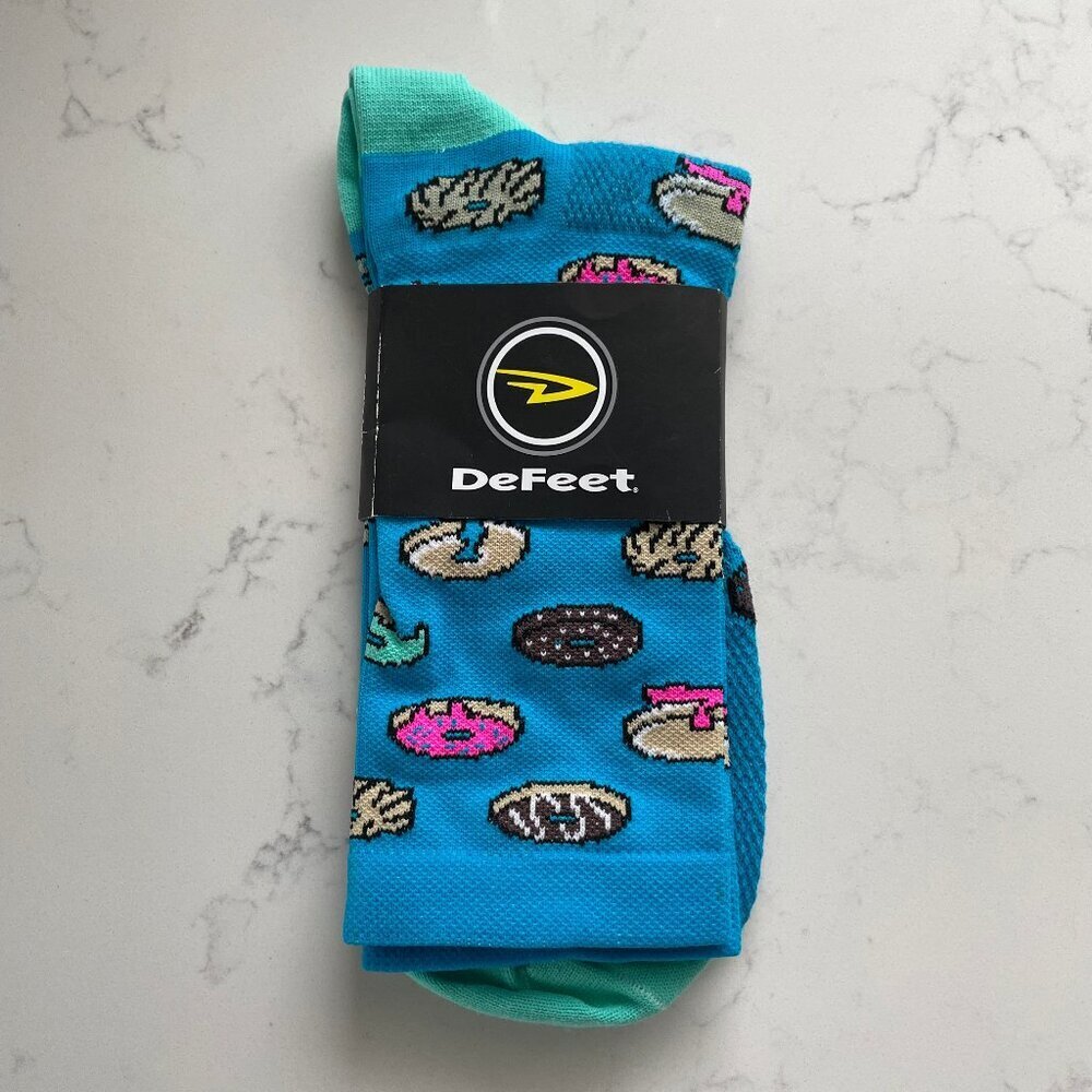 DeFeet Aireator Lightweight Mid Calf 6" Doughnut Cycling Socks 9.5-11.5M/11-13W
